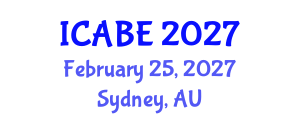 International Conference on Accounting, Business and Economics (ICABE) February 25, 2027 - Sydney, Australia International Conference on Accounting, Business and Economics (ICABE) February 25, 2027 - Sydney, Australia