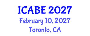 International Conference on Accounting, Business and Economics (ICABE) February 10, 2027 - Toronto, Canada International Conference on Accounting, Business and Economics (ICABE) February 10, 2027 - Toronto, Canada