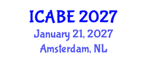 International Conference on Accounting, Business and Economics (ICABE) January 21, 2027 - Amsterdam, Netherlands International Conference on Accounting, Business and Economics (ICABE) January 21, 2027 - Amsterdam, Netherlands