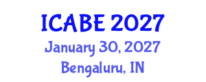 International Conference on Accounting, Business and Economics (ICABE) January 30, 2027 - Bengaluru, India International Conference on Accounting, Business and Economics (ICABE) January 30, 2027 - Bengaluru, India