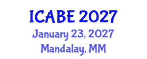 International Conference on Accounting, Business and Economics (ICABE) January 23, 2027 - Mandalay, Myanmar International Conference on Accounting, Business and Economics (ICABE) January 23, 2027 - Mandalay, Myanmar