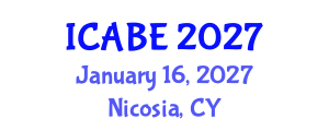 International Conference on Accounting, Business and Economics (ICABE) January 16, 2027 - Nicosia, Cyprus International Conference on Accounting, Business and Economics (ICABE) January 16, 2027 - Nicosia, Cyprus