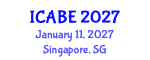 International Conference on Accounting, Business and Economics (ICABE) January 11, 2027 - Singapore, Singapore International Conference on Accounting, Business and Economics (ICABE) January 11, 2027 - Singapore, Singapore