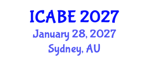 International Conference on Accounting, Business and Economics (ICABE) January 28, 2027 - Sydney, Australia International Conference on Accounting, Business and Economics (ICABE) January 28, 2027 - Sydney, Australia