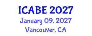 International Conference on Accounting, Business and Economics (ICABE) January 09, 2027 - Vancouver, Canada International Conference on Accounting, Business and Economics (ICABE) January 09, 2027 - Vancouver, Canada