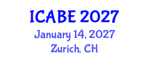International Conference on Accounting, Business and Economics (ICABE) January 14, 2027 - Zurich, Switzerland International Conference on Accounting, Business and Economics (ICABE) January 14, 2027 - Zurich, Switzerland