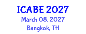 International Conference on Accounting, Business and Economics (ICABE) March 08, 2027 - Bangkok, Thailand International Conference on Accounting, Business and Economics (ICABE) March 08, 2027 - Bangkok, Thailand