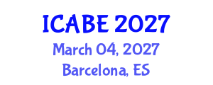 International Conference on Accounting, Business and Economics (ICABE) March 04, 2027 - Barcelona, Spain International Conference on Accounting, Business and Economics (ICABE) March 04, 2027 - Barcelona, Spain