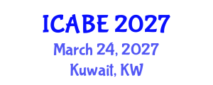 International Conference on Accounting, Business and Economics (ICABE) March 24, 2027 - Kuwait, Kuwait International Conference on Accounting, Business and Economics (ICABE) March 24, 2027 - Kuwait, Kuwait