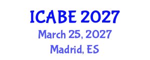 International Conference on Accounting, Business and Economics (ICABE) March 25, 2027 - Madrid, Spain International Conference on Accounting, Business and Economics (ICABE) March 25, 2027 - Madrid, Spain