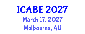 International Conference on Accounting, Business and Economics (ICABE) March 17, 2027 - Melbourne, Australia International Conference on Accounting, Business and Economics (ICABE) March 17, 2027 - Melbourne, Australia