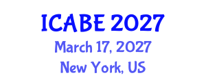 International Conference on Accounting, Business and Economics (ICABE) March 17, 2027 - New York, United States International Conference on Accounting, Business and Economics (ICABE) March 17, 2027 - New York, United States
