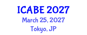 International Conference on Accounting, Business and Economics (ICABE) March 25, 2027 - Tokyo, Japan International Conference on Accounting, Business and Economics (ICABE) March 25, 2027 - Tokyo, Japan