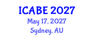 International Conference on Accounting, Business and Economics (ICABE) May 17, 2027 - Sydney, Australia International Conference on Accounting, Business and Economics (ICABE) May 17, 2027 - Sydney, Australia