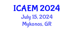 International Conference on Accounting, Economics and Management (ICAEM) July 15, 2024 - Mykonos, Greece