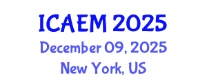 International Conference on Accounting, Economics and Management (ICAEM) December 09, 2025 - New York, United States