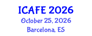 International Conference on Accounting, Finance and Economics (ICAFE) October 25, 2026 - Barcelona, Spain