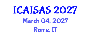 International Conference on Accounting Information Systems and Accounting Software (ICAISAS) March 04, 2027 - Rome, Italy International Conference on Accounting Information Systems and Accounting Software (ICAISAS) March 04, 2027 - Rome, Italy