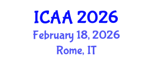 International Conference on Acoustics and Applications (ICAA) February 18, 2026 - Rome, Italy