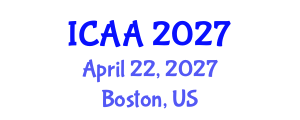 International Conference on Acoustics and Applications (ICAA) April 22, 2027 - Boston, United States International Conference on Acoustics and Applications (ICAA) April 22, 2027 - Boston, United States