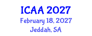 International Conference on Acoustics and Applications (ICAA) February 18, 2027 - Jeddah, Saudi Arabia International Conference on Acoustics and Applications (ICAA) February 18, 2027 - Jeddah, Saudi Arabia