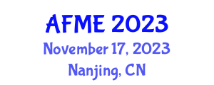 International Conference on Acoustics, Fluid Mechanics and Engineering (AFME) November 17, 2023 - Nanjing, China International Conference on Acoustics, Fluid Mechanics and Engineering (AFME) November 17, 2023 - Nanjing, China