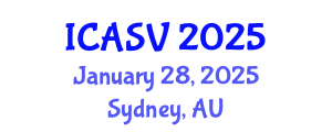 International Conference on Acoustics, Sound and Vibration (ICASV) January 28, 2025 - Sydney, Australia