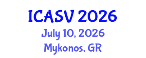 International Conference on Acoustics, Sound and Vibration (ICASV) July 10, 2026 - Mykonos, Greece International Conference on Acoustics, Sound and Vibration (ICASV) July 10, 2026 - Mykonos, Greece