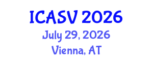 International Conference on Acoustics, Sound and Vibration (ICASV) July 29, 2026 - Vienna, Austria