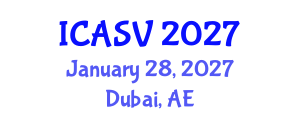 International Conference on Acoustics, Sound and Vibration (ICASV) January 28, 2027 - Dubai, United Arab Emirates International Conference on Acoustics, Sound and Vibration (ICASV) January 28, 2027 - Dubai, United Arab Emirates
