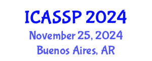 International Conference on Acoustics, Speech and Signal Processing (ICASSP) November 25, 2024 - Buenos Aires, Argentina