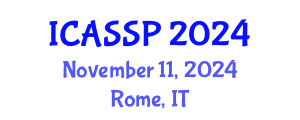International Conference on Acoustics, Speech and Signal Processing (ICASSP) November 11, 2024 - Rome, Italy
