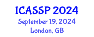 International Conference on Acoustics, Speech and Signal Processing (ICASSP) September 19, 2024 - London, United Kingdom