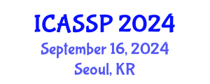 International Conference on Acoustics, Speech and Signal Processing (ICASSP) September 16, 2024 - Seoul, Republic of Korea
