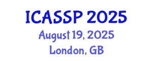 International Conference on Acoustics, Speech and Signal Processing (ICASSP) August 19, 2025 - London, United Kingdom