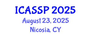 International Conference on Acoustics, Speech and Signal Processing (ICASSP) August 23, 2025 - Nicosia, Cyprus