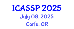 International Conference on Acoustics, Speech and Signal Processing (ICASSP) July 08, 2025 - Corfu, Greece