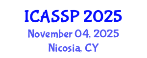 International Conference on Acoustics, Speech and Signal Processing (ICASSP) November 04, 2025 - Nicosia, Cyprus