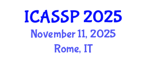 International Conference on Acoustics, Speech and Signal Processing (ICASSP) November 11, 2025 - Rome, Italy