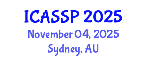 International Conference on Acoustics, Speech and Signal Processing (ICASSP) November 04, 2025 - Sydney, Australia