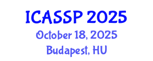 International Conference on Acoustics, Speech and Signal Processing (ICASSP) October 18, 2025 - Budapest, Hungary