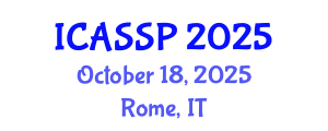 International Conference on Acoustics, Speech and Signal Processing (ICASSP) October 18, 2025 - Rome, Italy