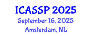 International Conference on Acoustics, Speech and Signal Processing (ICASSP) September 16, 2025 - Amsterdam, Netherlands