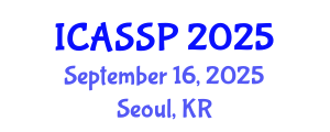 International Conference on Acoustics, Speech and Signal Processing (ICASSP) September 16, 2025 - Seoul, Republic of Korea