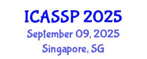 International Conference on Acoustics, Speech and Signal Processing (ICASSP) September 09, 2025 - Singapore, Singapore