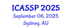 International Conference on Acoustics, Speech and Signal Processing (ICASSP) September 06, 2025 - Sydney, Australia