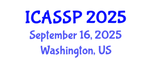 International Conference on Acoustics, Speech and Signal Processing (ICASSP) September 16, 2025 - Washington, United States