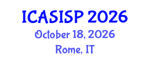 International Conference on Acoustics, Speech, Image and Signal Processing (ICASISP) October 18, 2026 - Rome, Italy