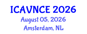 International Conference on Acoustics, Vibration and Noise Control Engineering (ICAVNCE) August 05, 2026 - Amsterdam, Netherlands