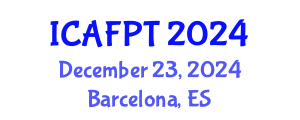 International Conference on Active Food Packaging Technologies (ICAFPT) December 23, 2024 - Barcelona, Spain